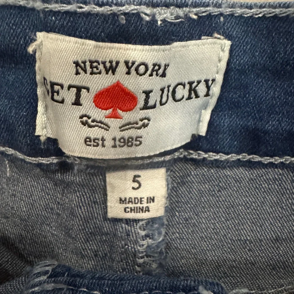 Get Lucky Brand Womens High Rise Button Fly Denim Shorts‎ Size 5 NEW JORTS